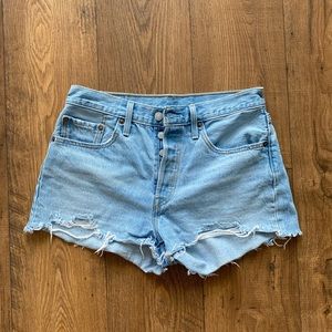 Levi’s 501 High Rise denim shorts